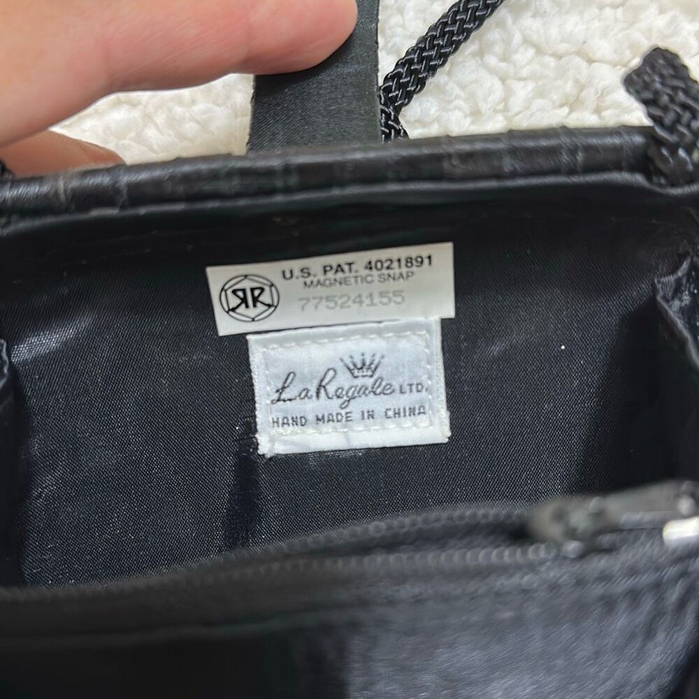 Vintage La Regale Black Crossbody and Clutch - Picture 8 of 10